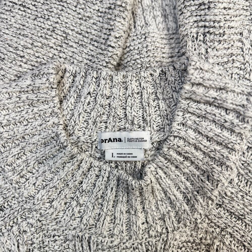 prAna Sky Meadow Sweater Large Recycled Cotton Knit Outdoor Gorpcore Ethical - Picture 15 of 16